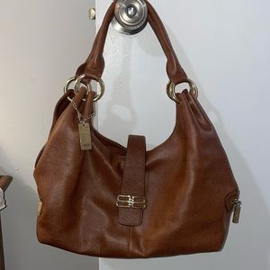 Authentic Balenciaga brown leather handbag preowned